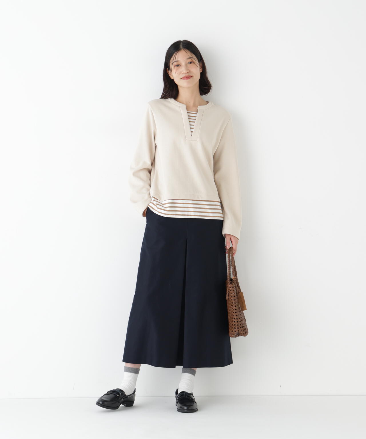 ≪洗える≫ライトモールスキンAラインスカート