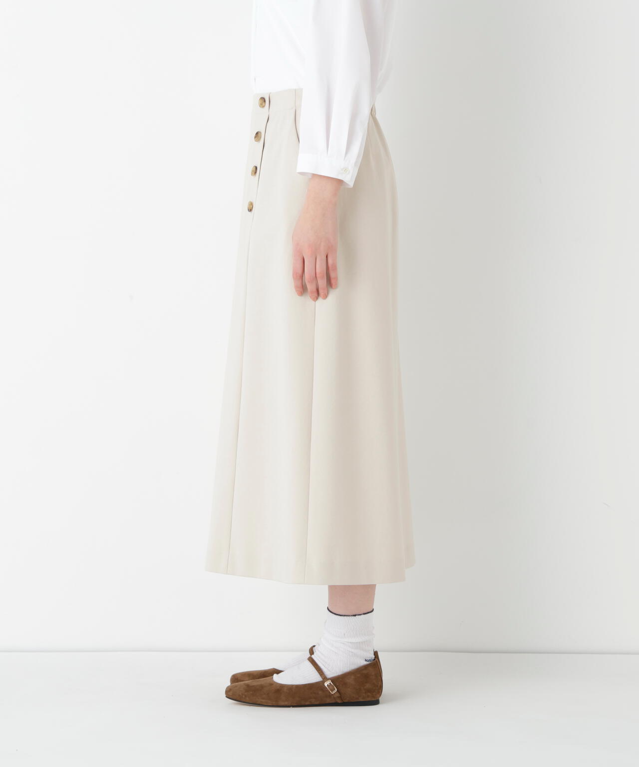 《洗える》ストレッチポンチAラインスカート
