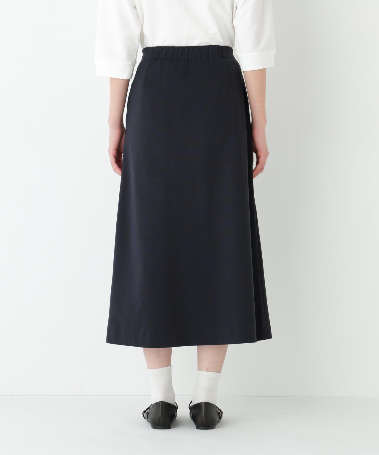 《洗える》ストレッチポンチAラインスカート