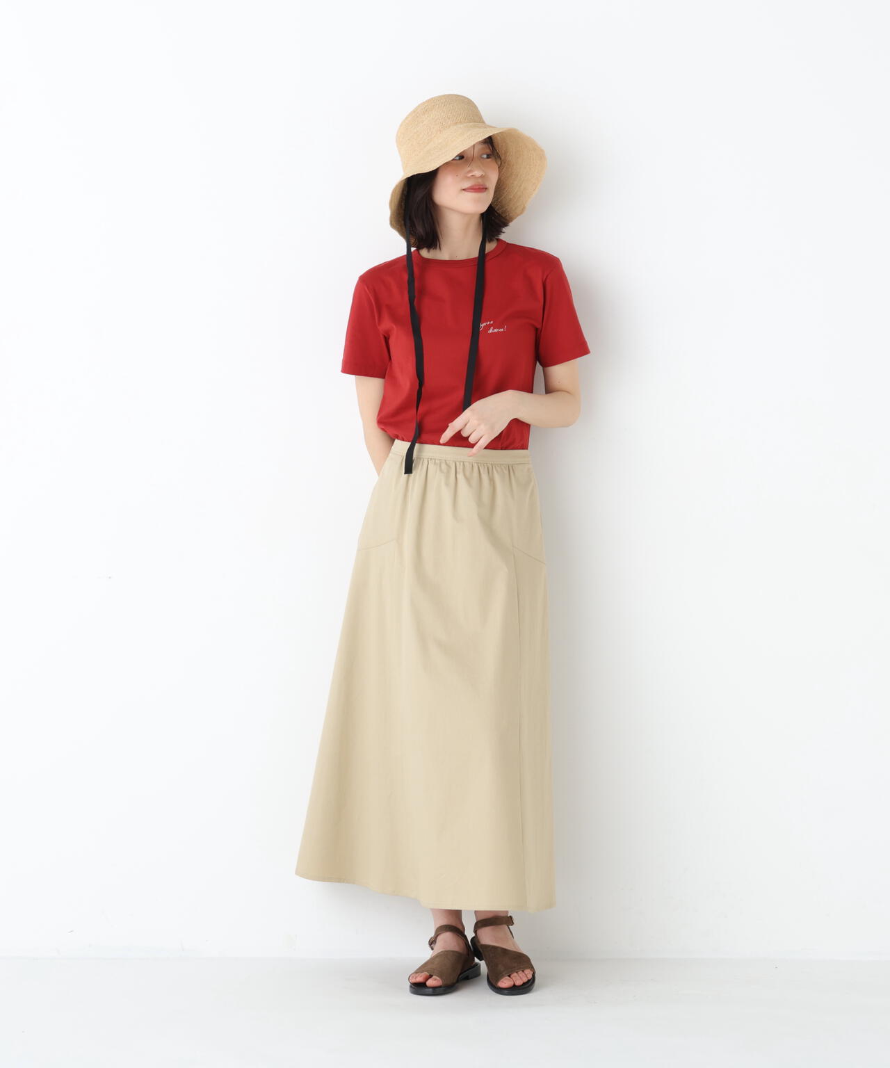 《洗える》ライトチノフレアスカート