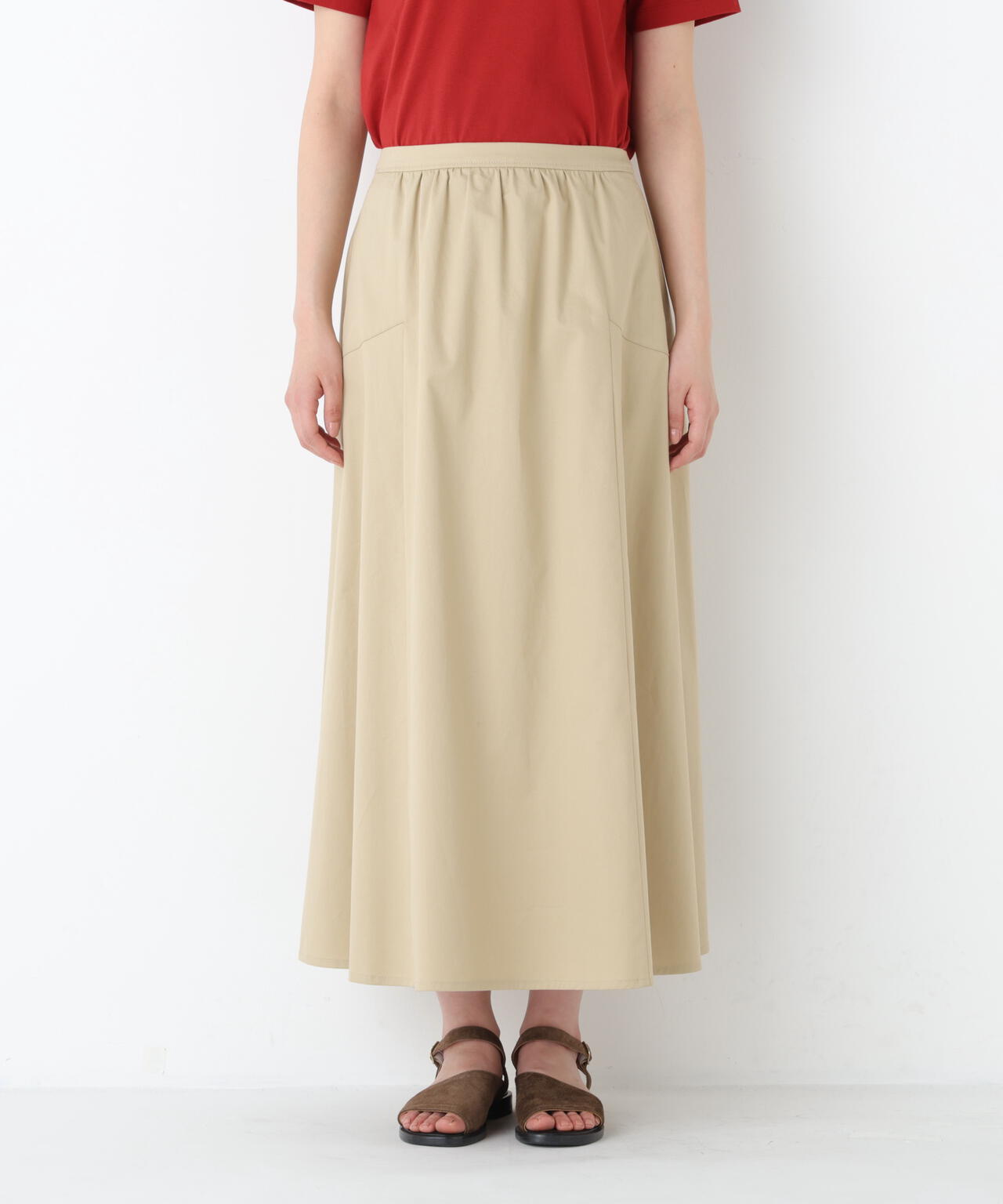 《洗える》ライトチノフレアスカート