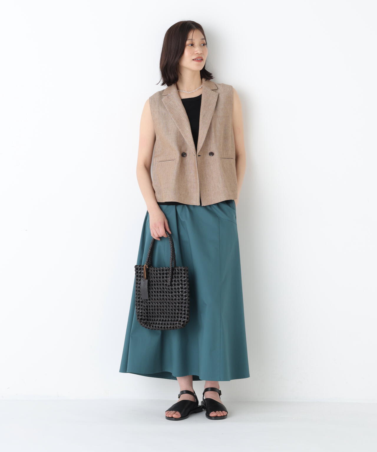 《洗える》ライトチノフレアスカート