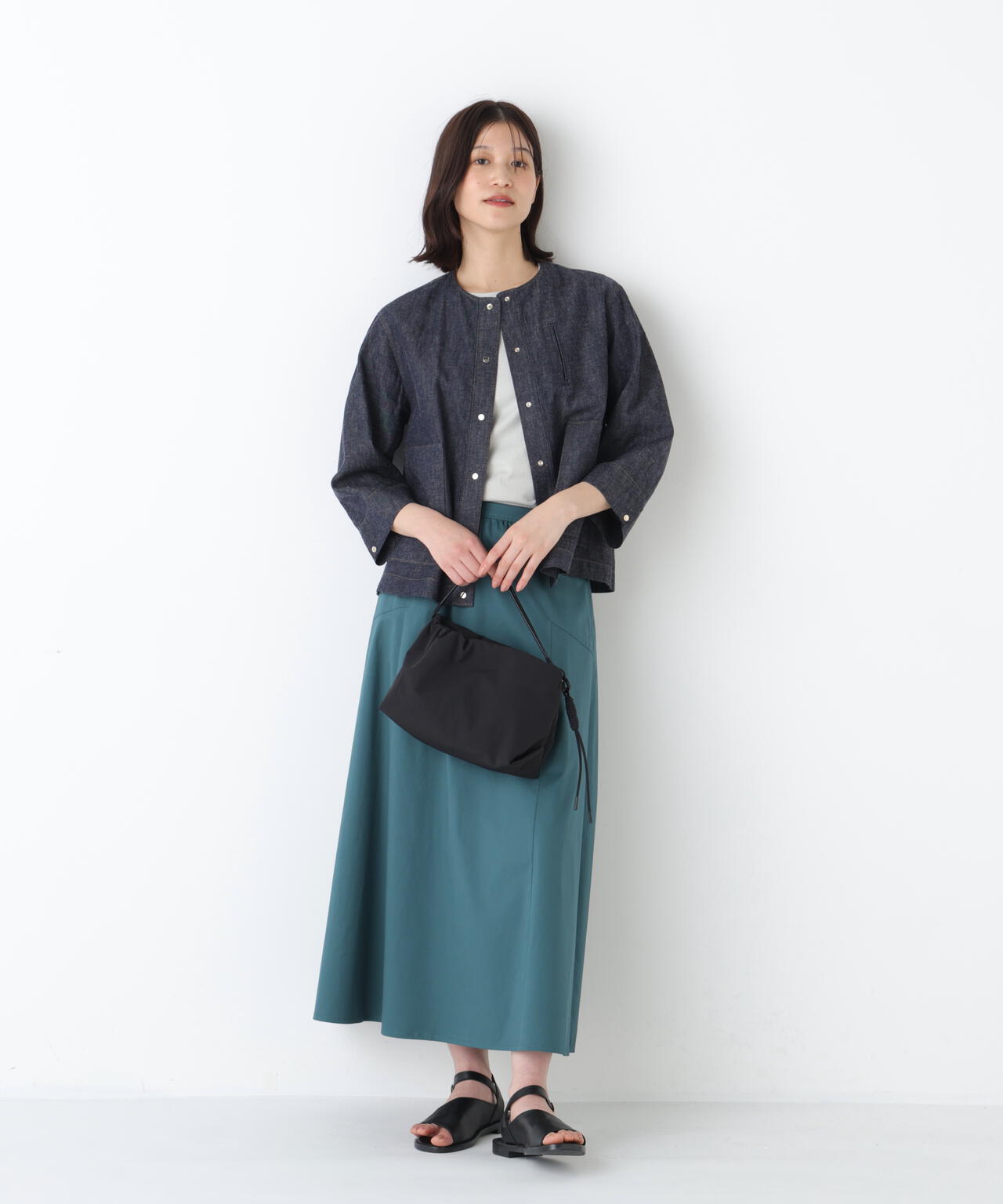 《洗える》ライトチノフレアスカート