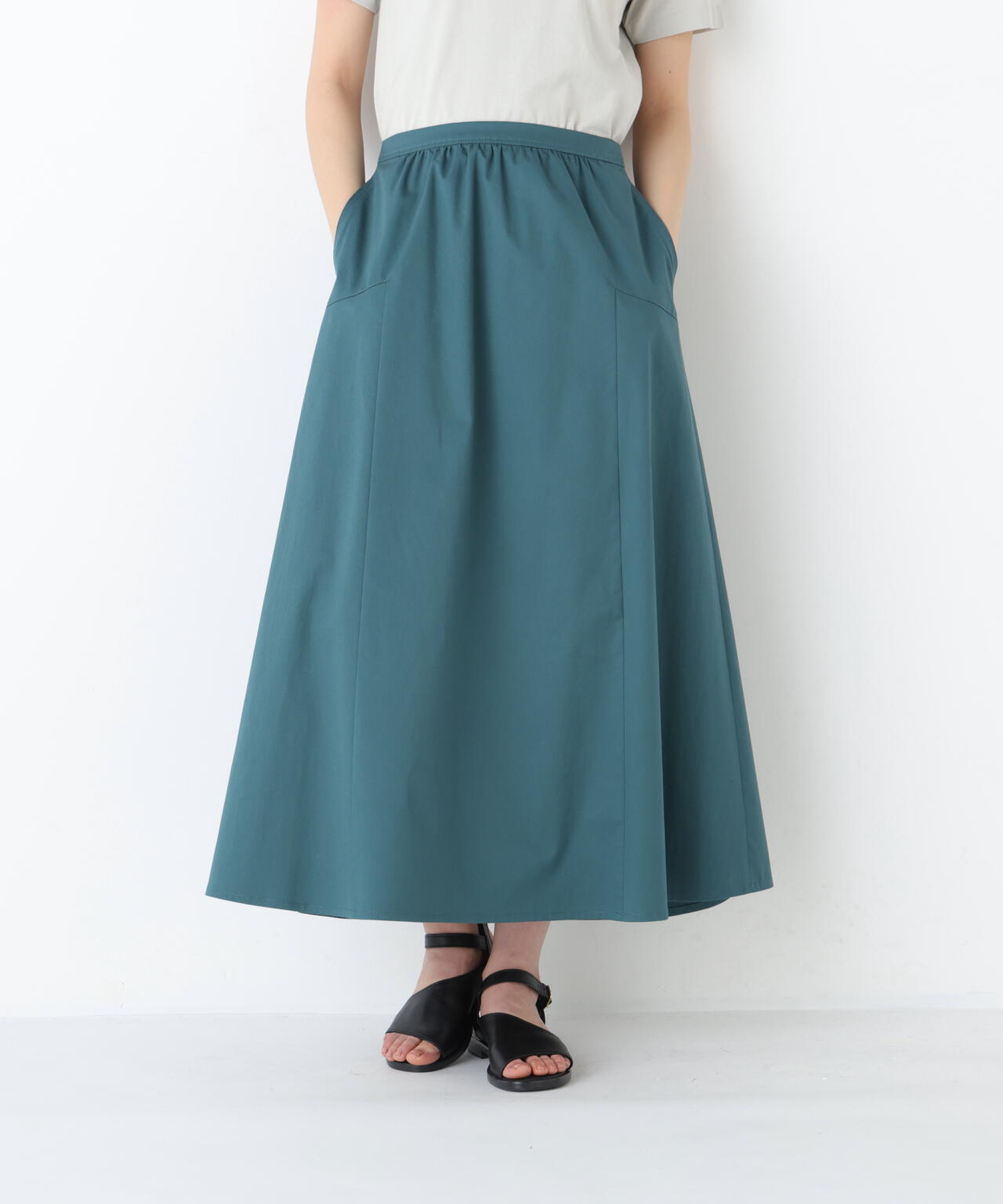 《洗える》ライトチノフレアスカート