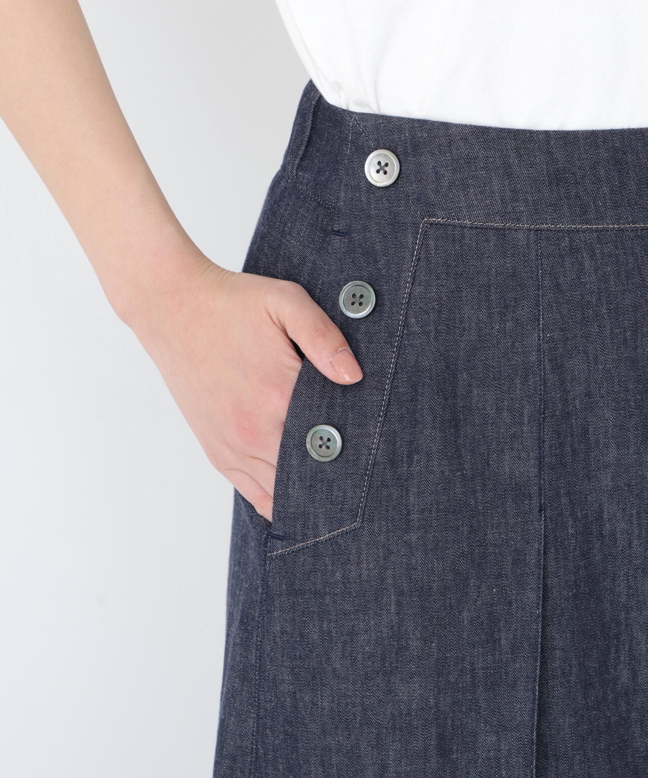 《定番素材 / マルチサイズ / 洗える》ライトオンスデニムタックスカーチョ