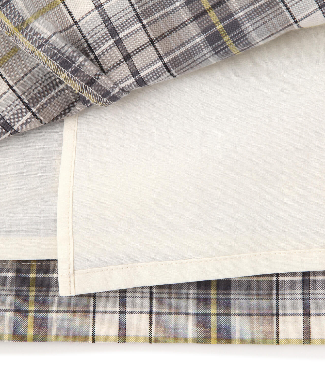 《洗える》ラップライクチェックスカート