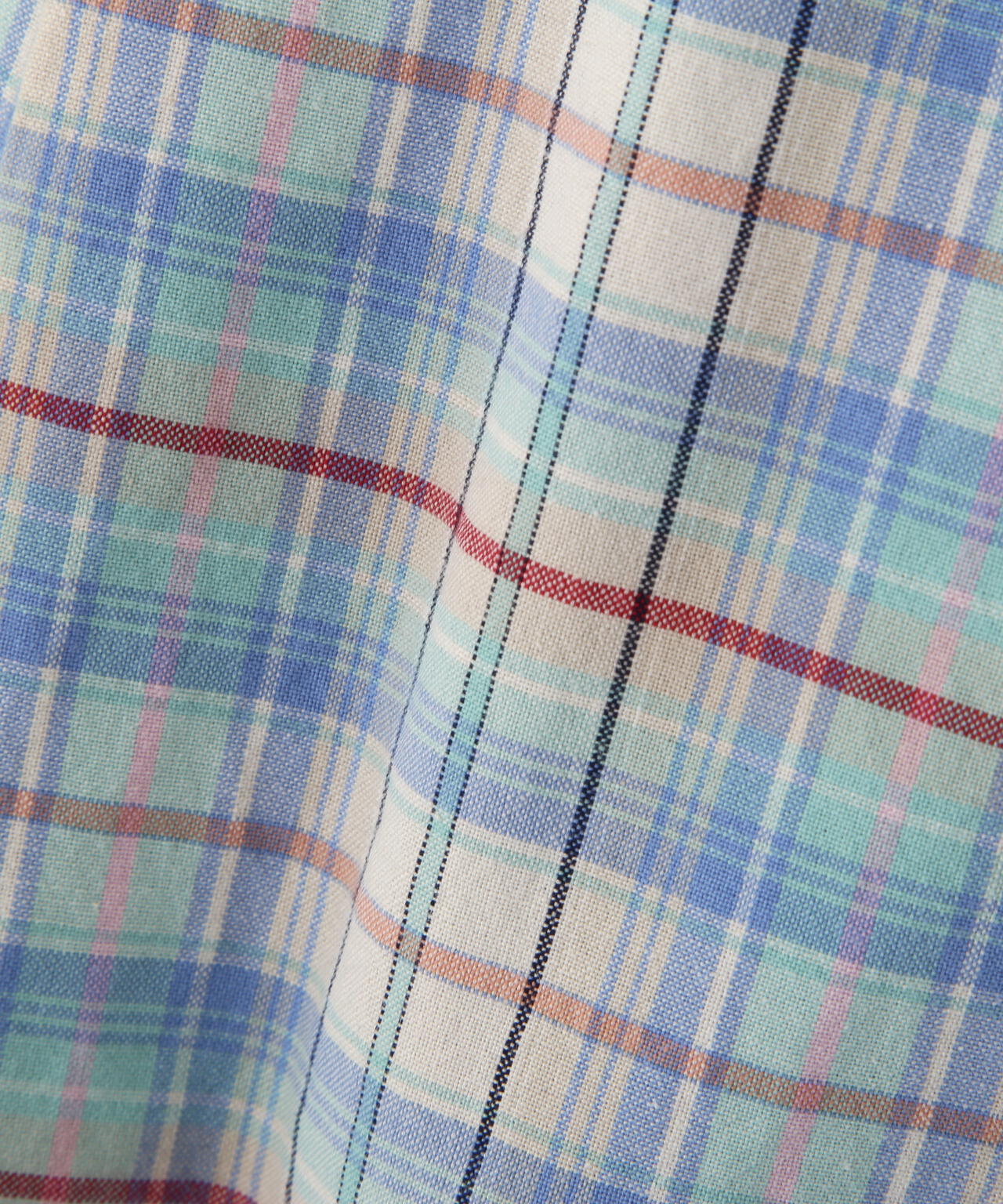 《洗える》ラップライクチェックスカート