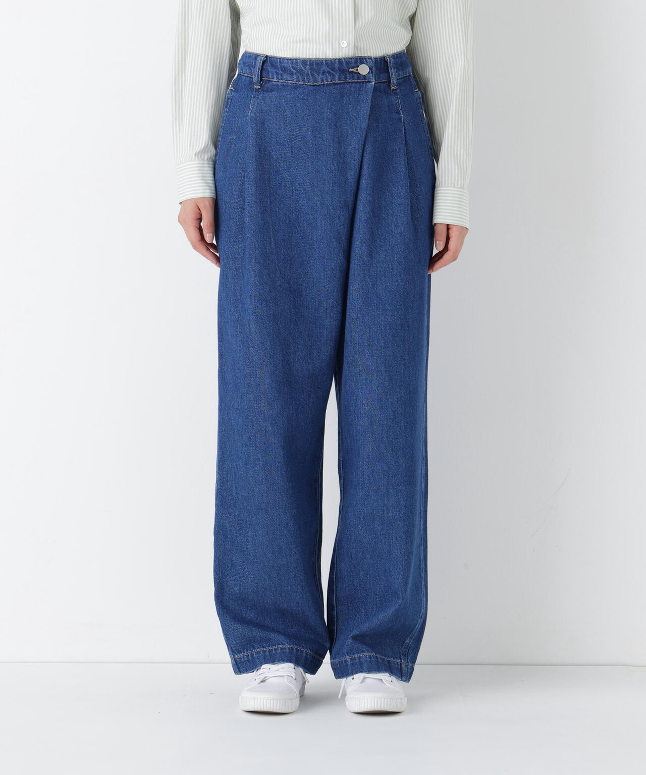 ソフトデニムバレルパンツ