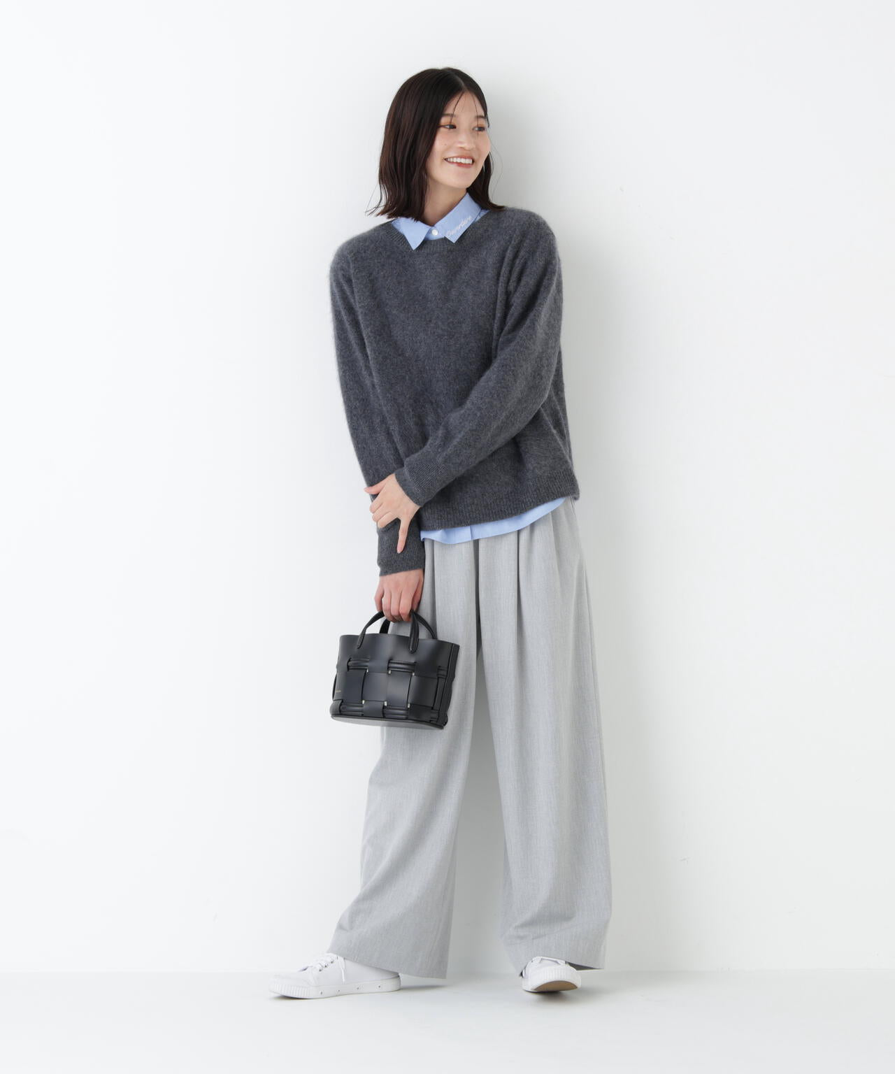 裏起毛ワイドパンツ