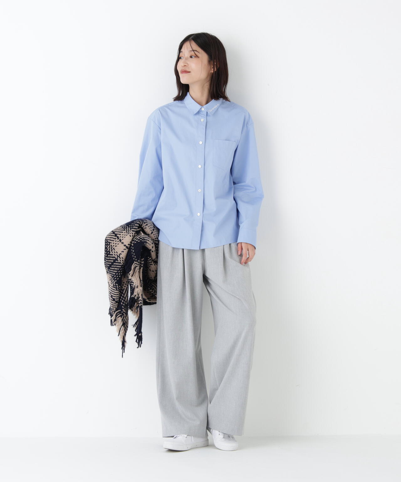 裏起毛ワイドパンツ