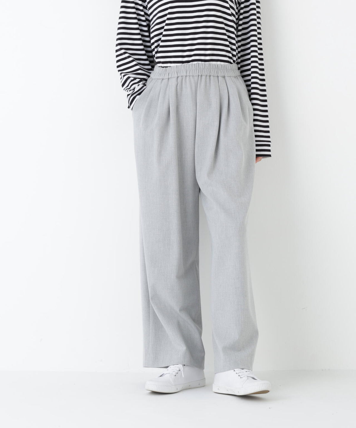 裏起毛ワイドパンツ