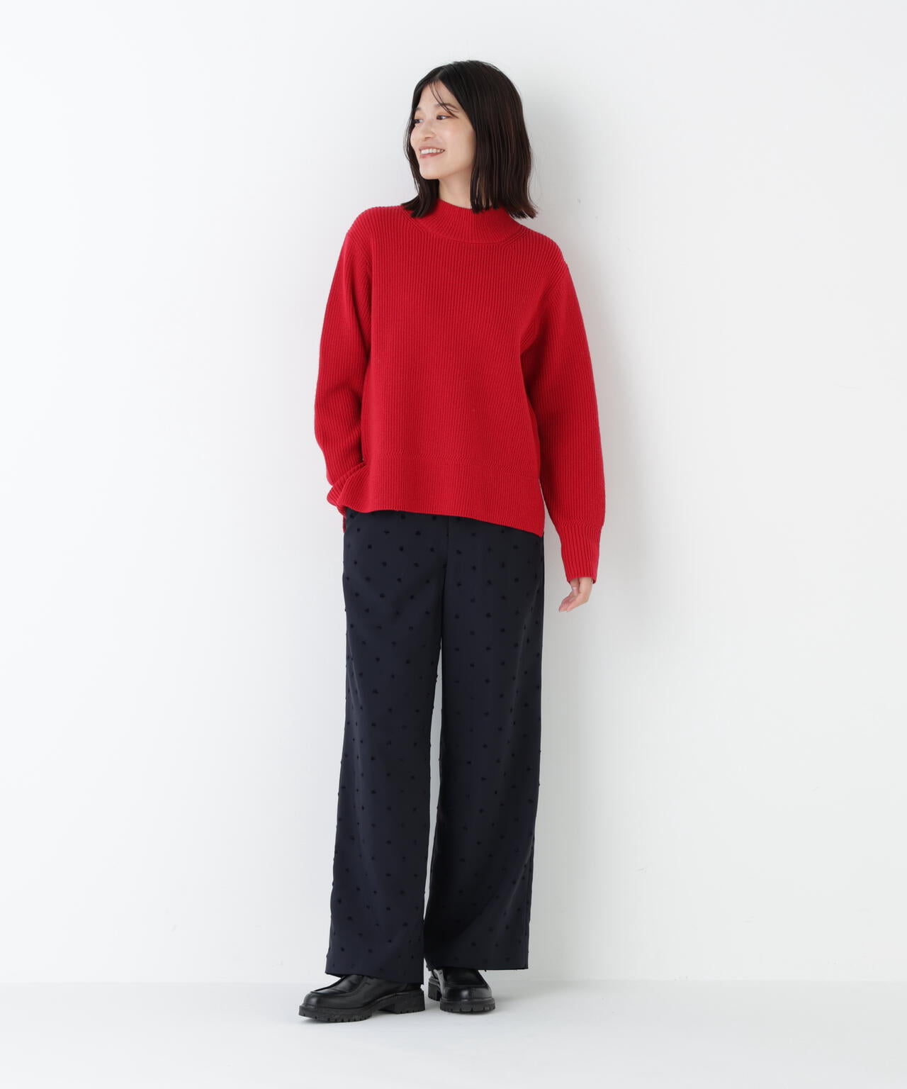 裏起毛ワイドパンツ