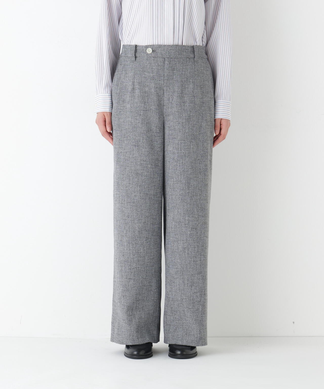 ≪セットアップ可≫ツィードセミワイドパンツ