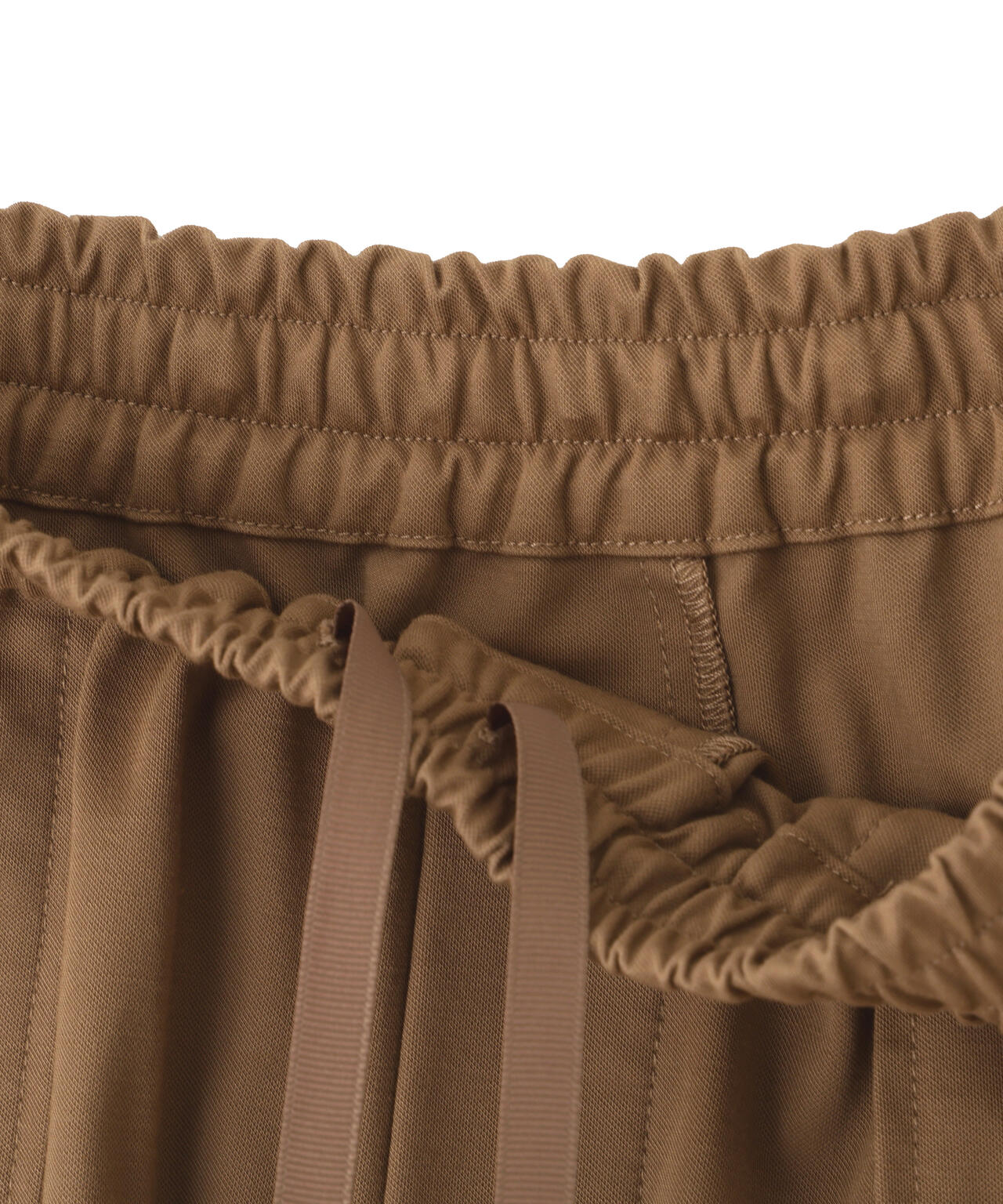 《ジャージー素材 / 洗える》鹿の子ストレッチベイカーパンツ