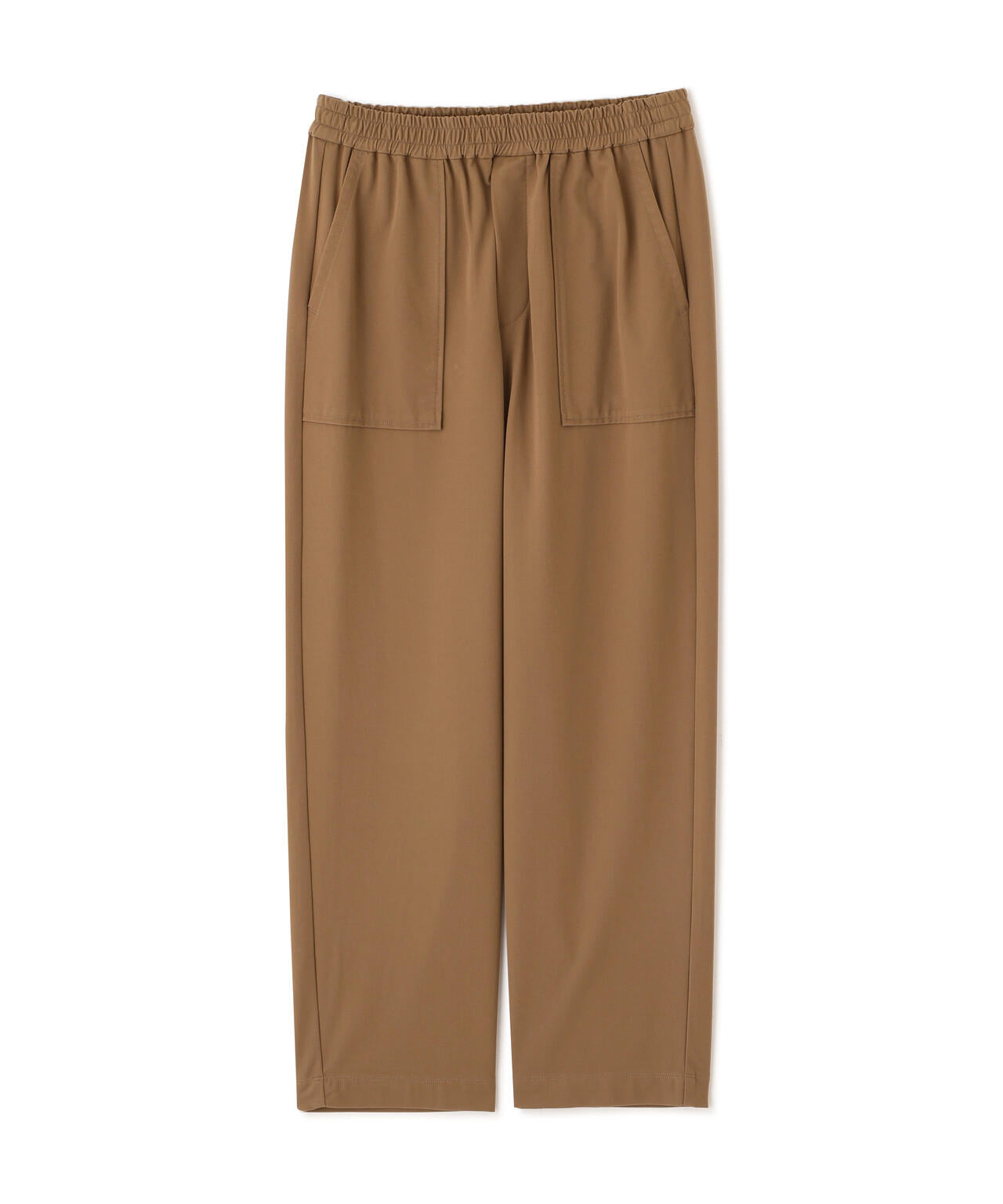 《ジャージー素材 / 洗える》鹿の子ストレッチベイカーパンツ