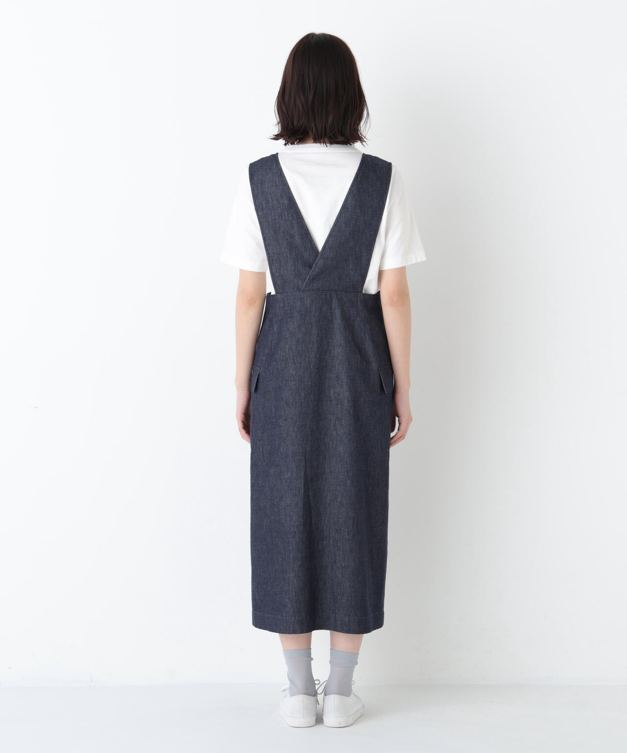 《定番素材 / 洗える》ライトオンスデニムジャンスカ