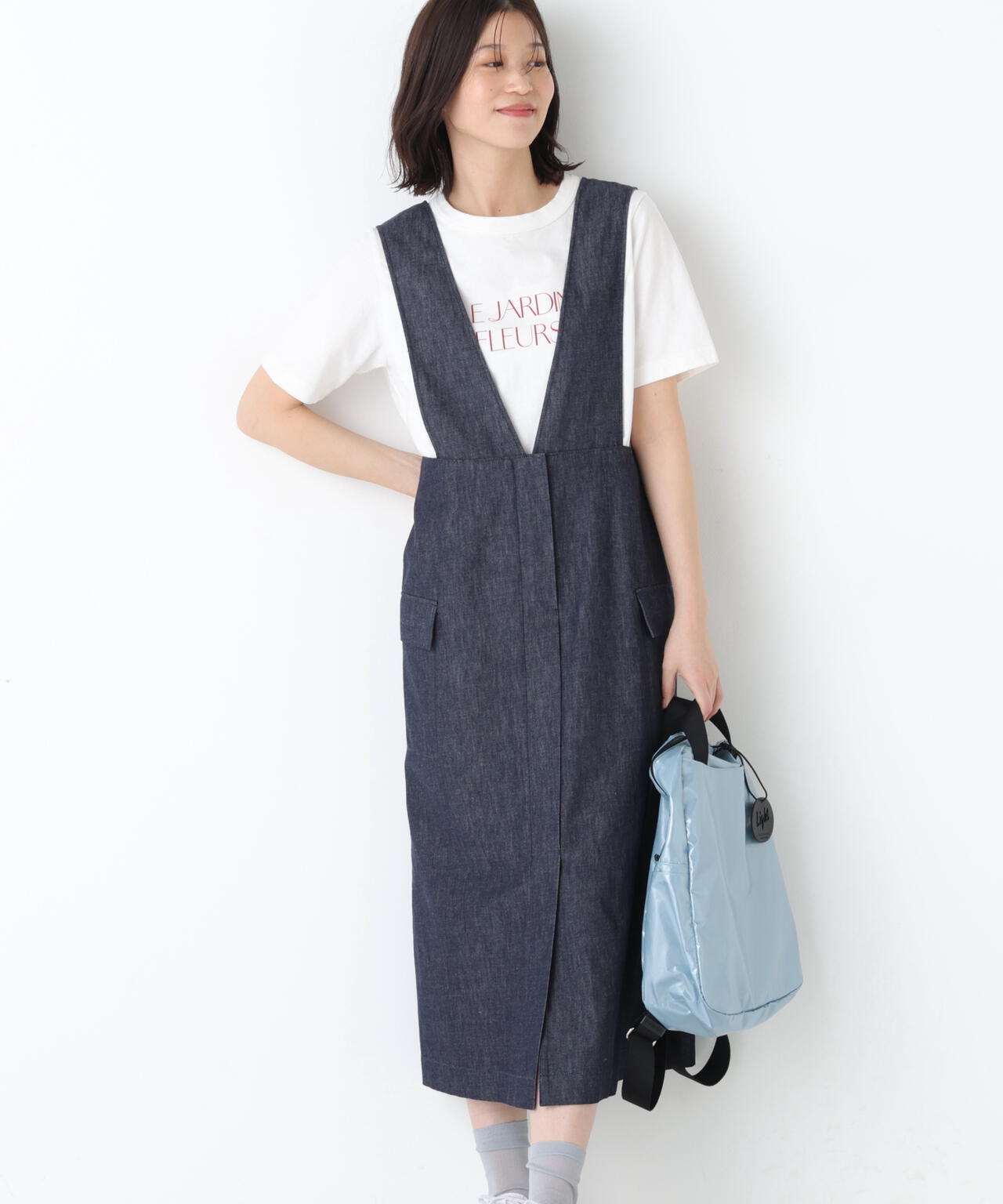 《定番素材 / 洗える》ライトオンスデニムジャンスカ