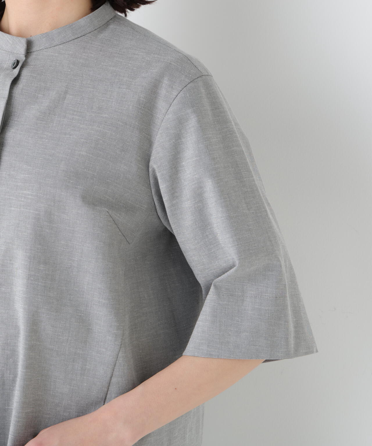 《リネン混/ 洗える》ストレッチタンブラーセットアップ