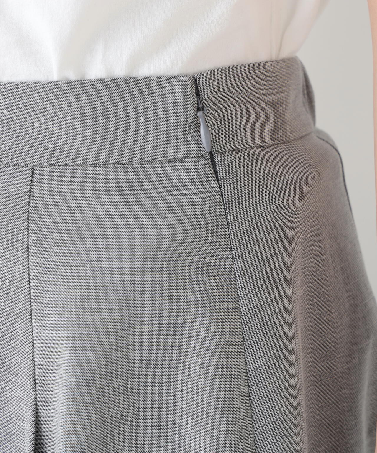 《リネン混/ 洗える》ストレッチタンブラーセットアップ