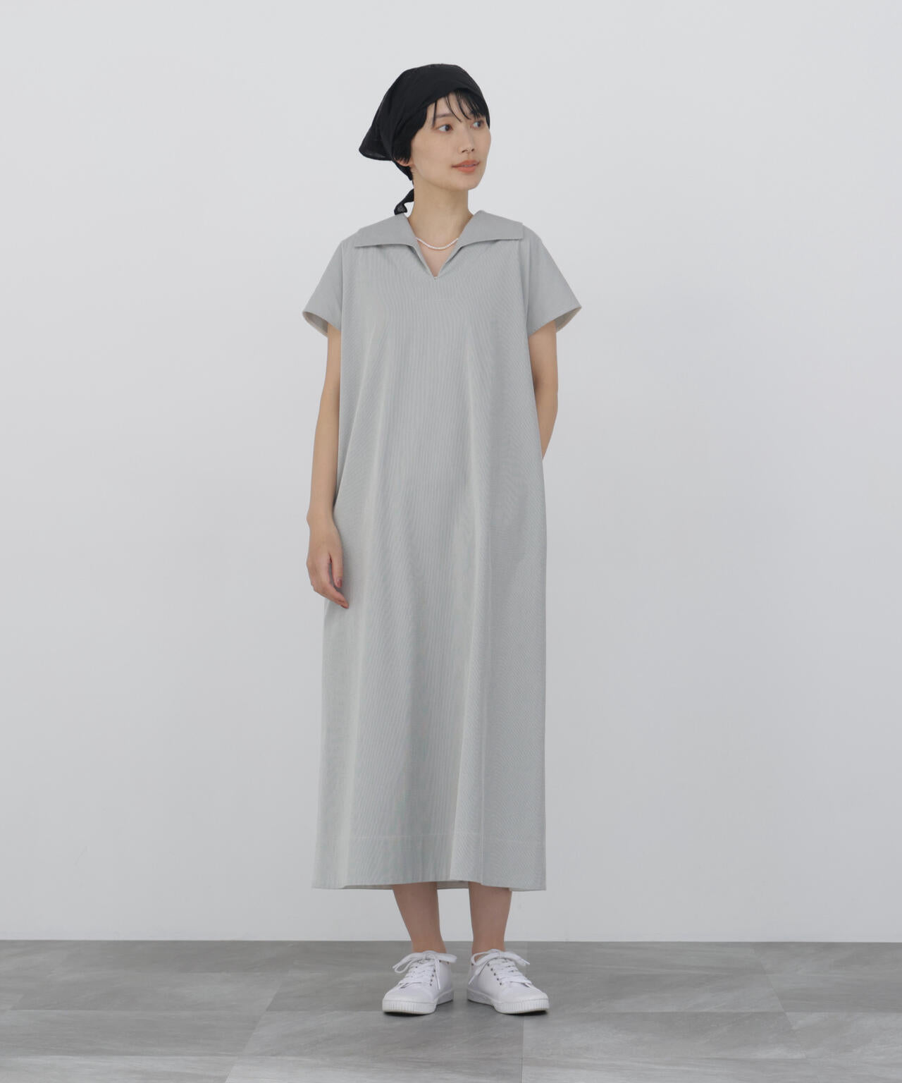 《名品 / 吸水速乾 / ストレッチ / 洗える》クールマックスセーラーワンピース