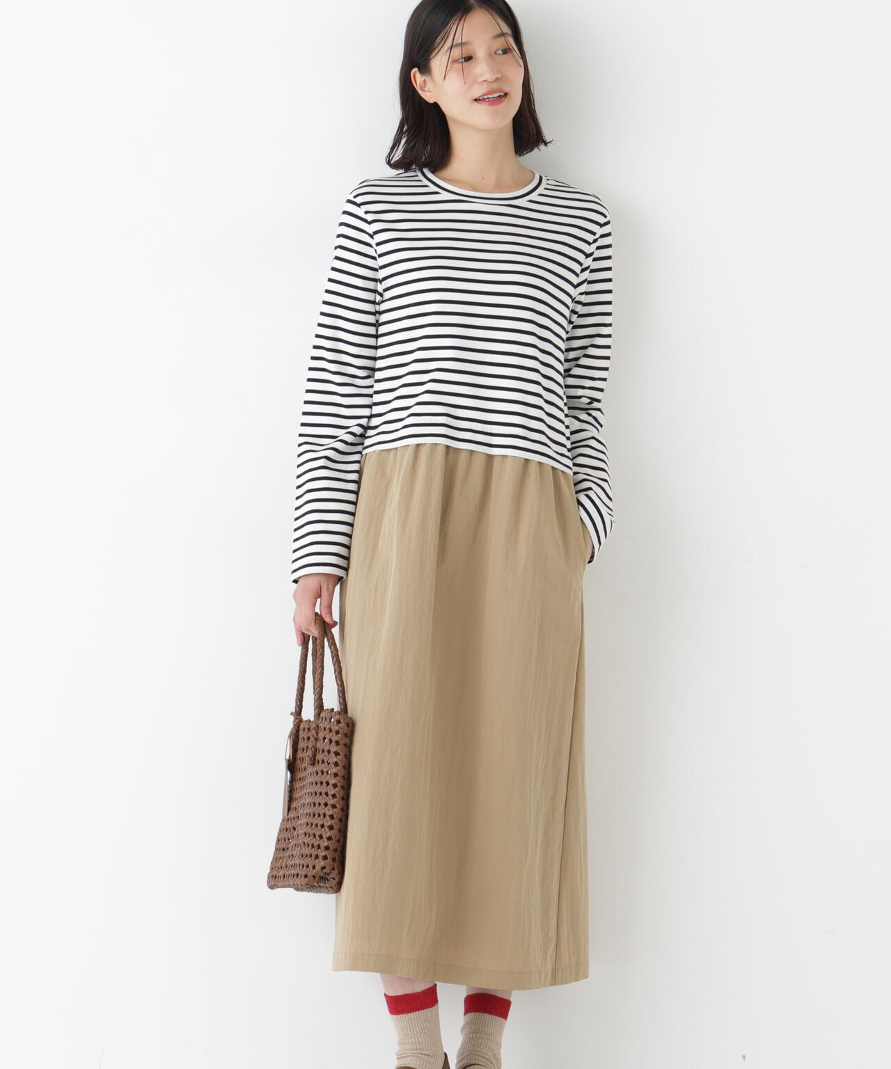 ドッキングプルオーバーワンピース