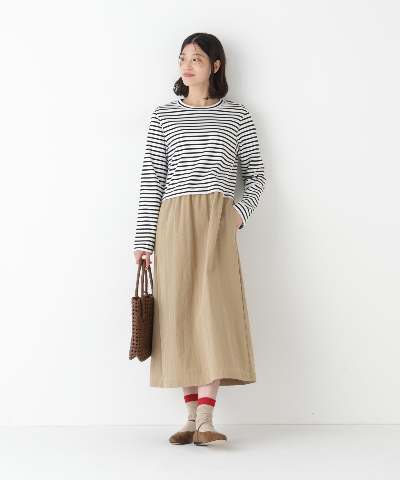 ドッキングプルオーバーワンピース