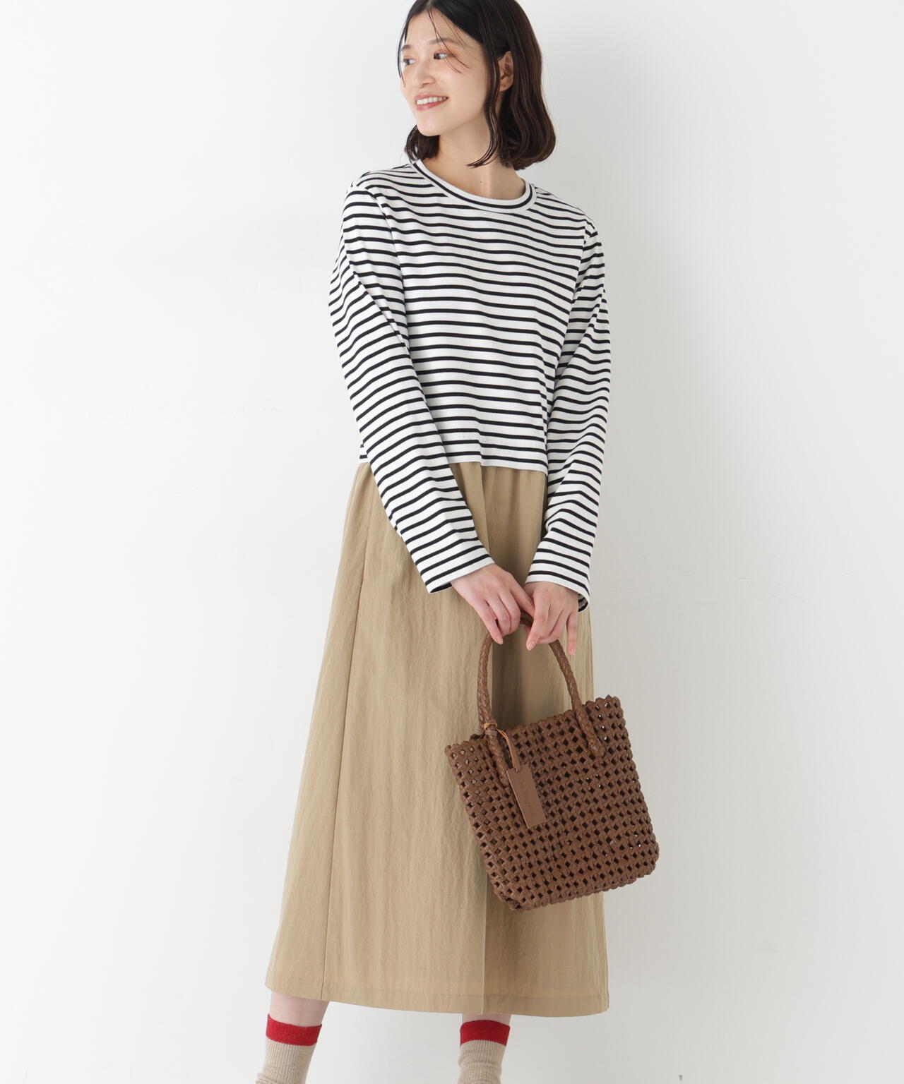 ドッキングプルオーバーワンピース