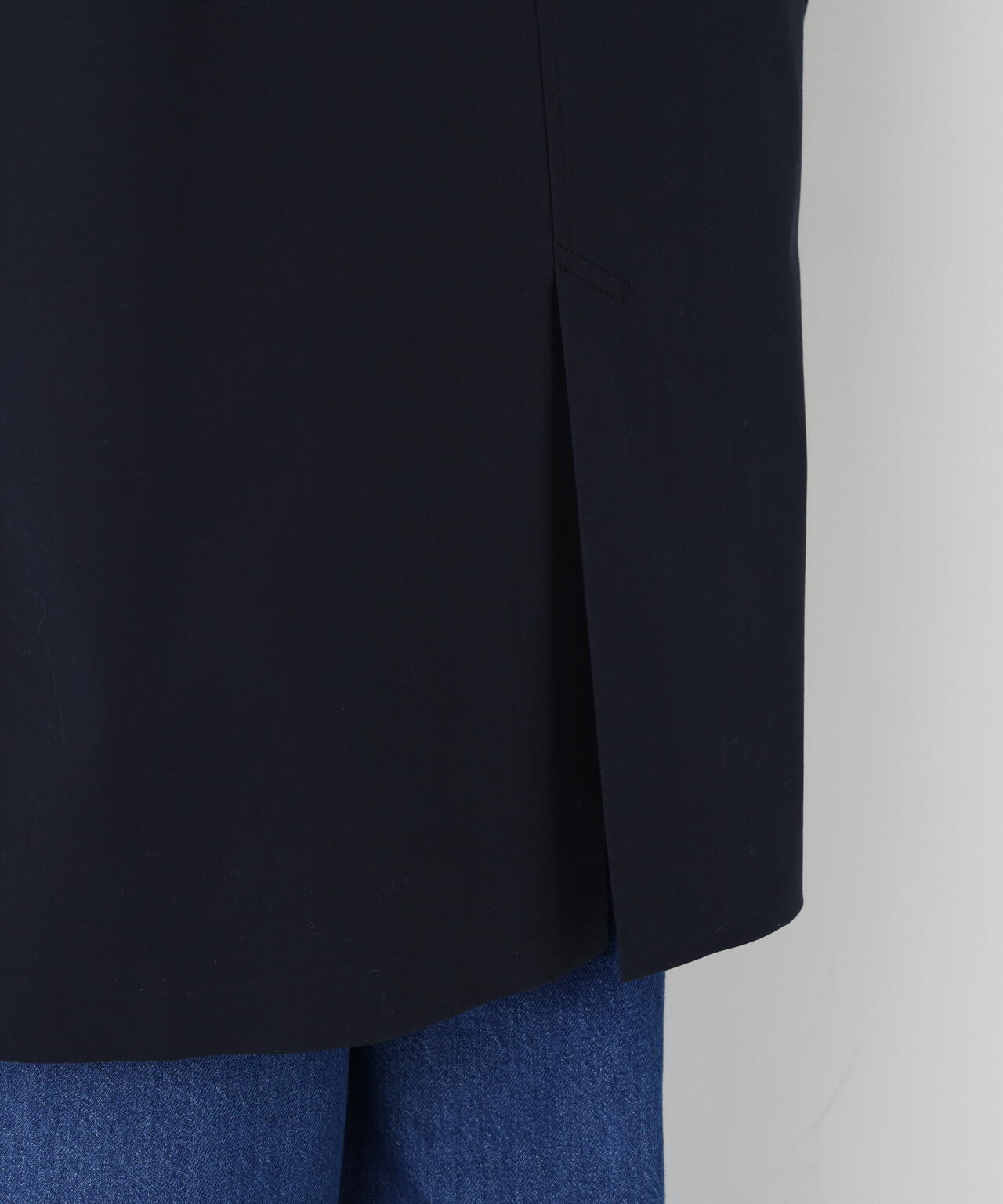 《ライナー取り外し可能》フラップノーカラーコート