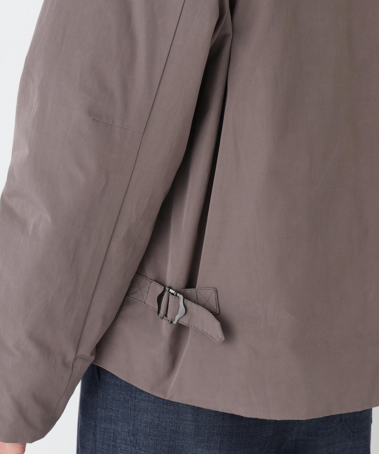 ≪弱撥水素材≫中綿入りタフタショートブルゾン