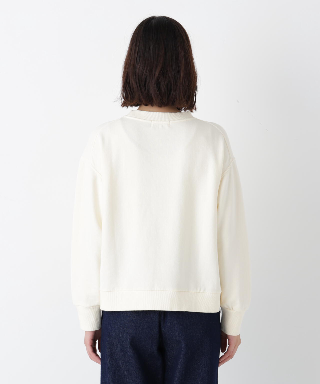 ロゴ刺繍カラースウェット