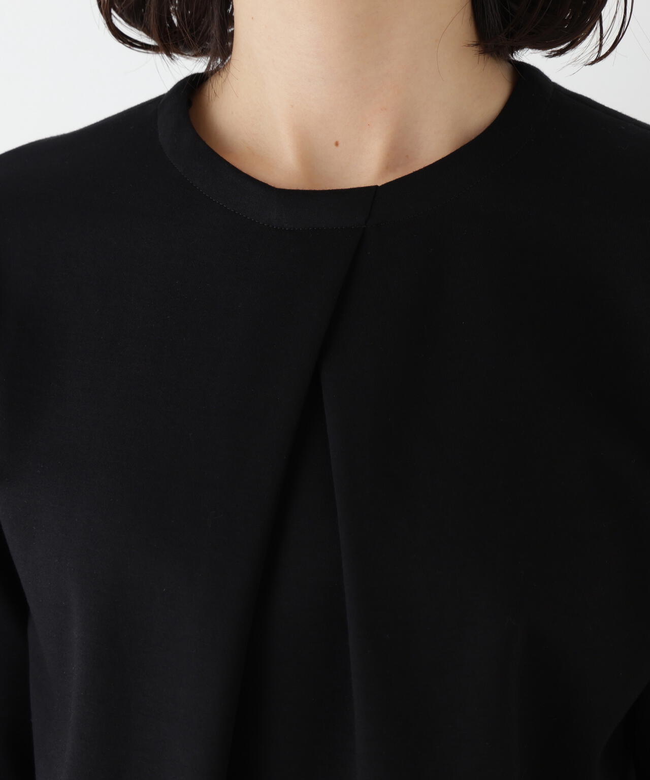 シャツカラードッキングプルオーバー