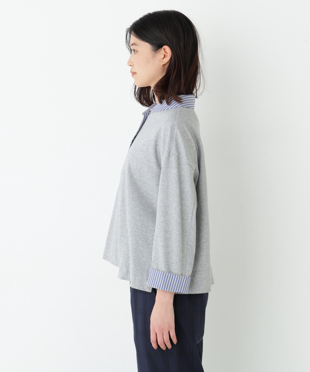 《接触冷感》クールマックス マリンディティールカットソー