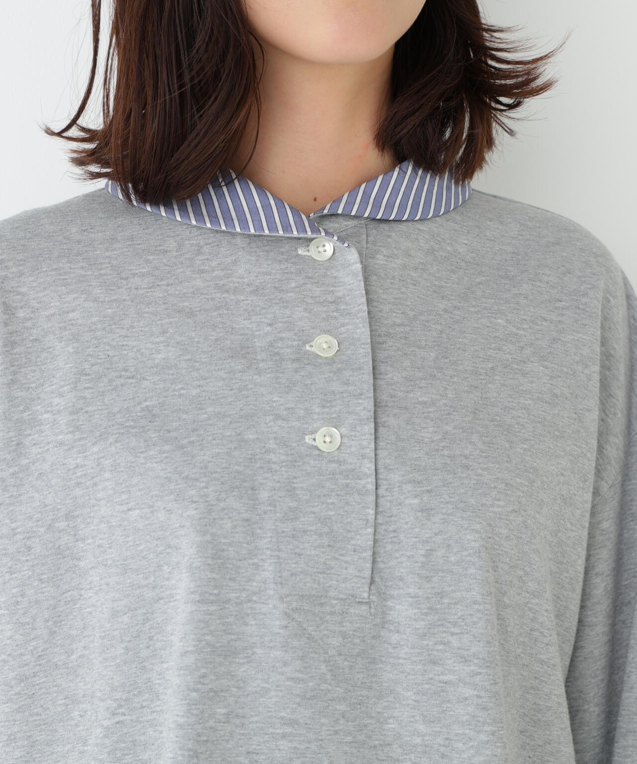 《接触冷感》クールマックス マリンディティールカットソー