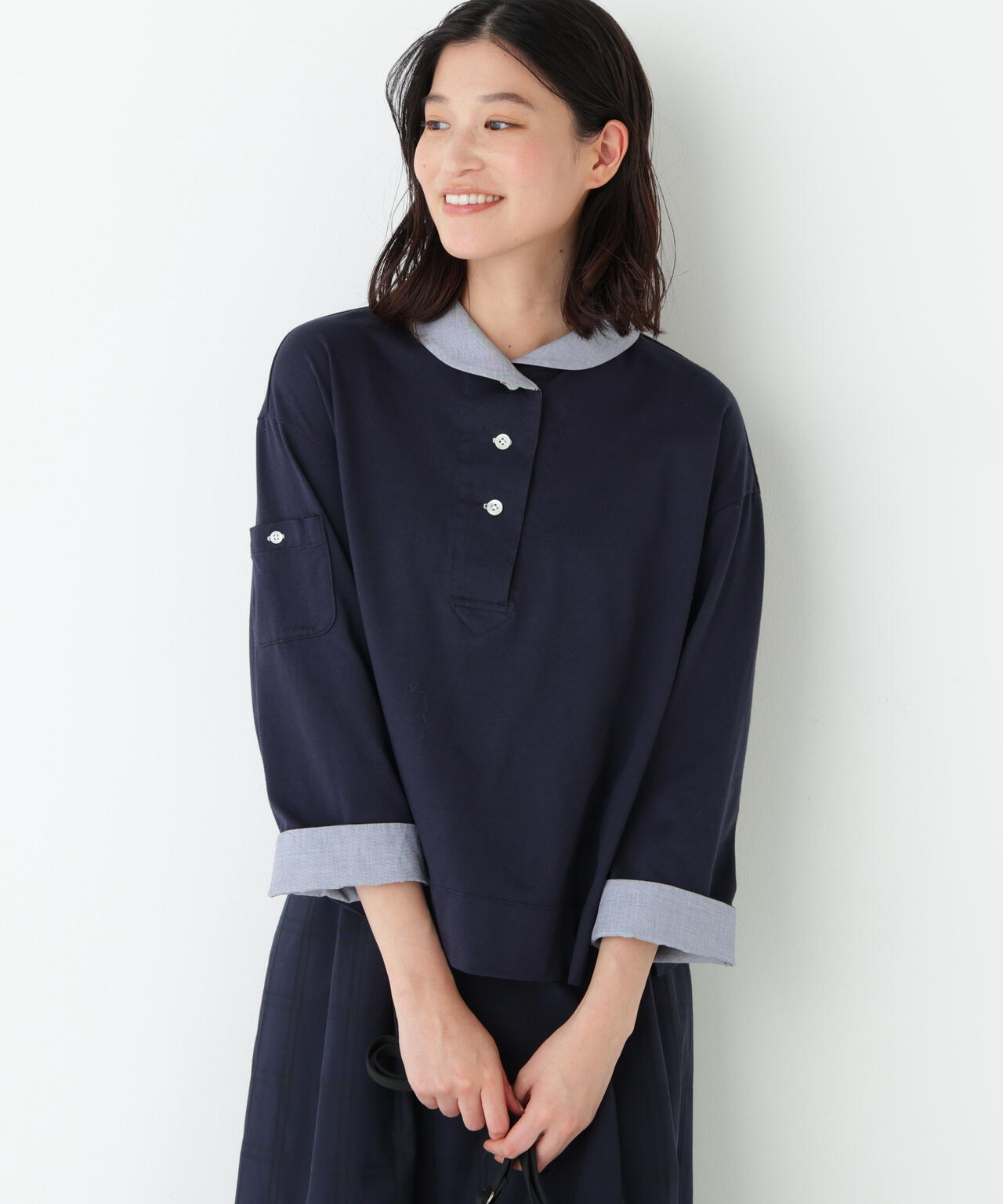 《接触冷感》クールマックス マリンディティールカットソー