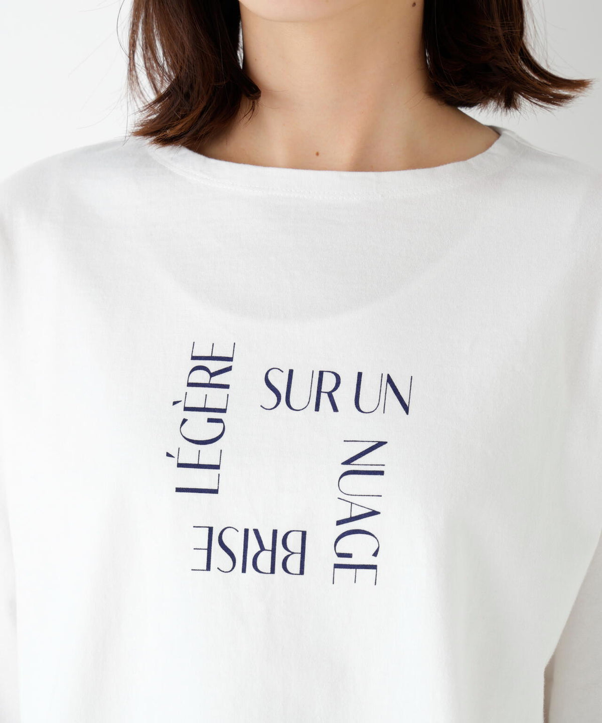 《リサイクル素材使用》TSUNAGU 6分袖ロゴTシャツ