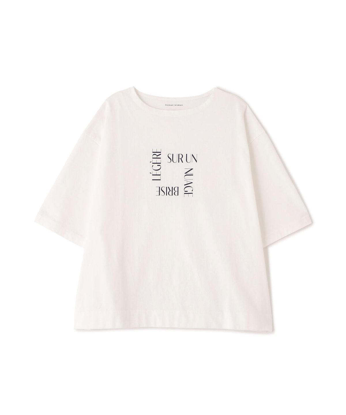 《リサイクル素材使用》TSUNAGU 6分袖ロゴTシャツ