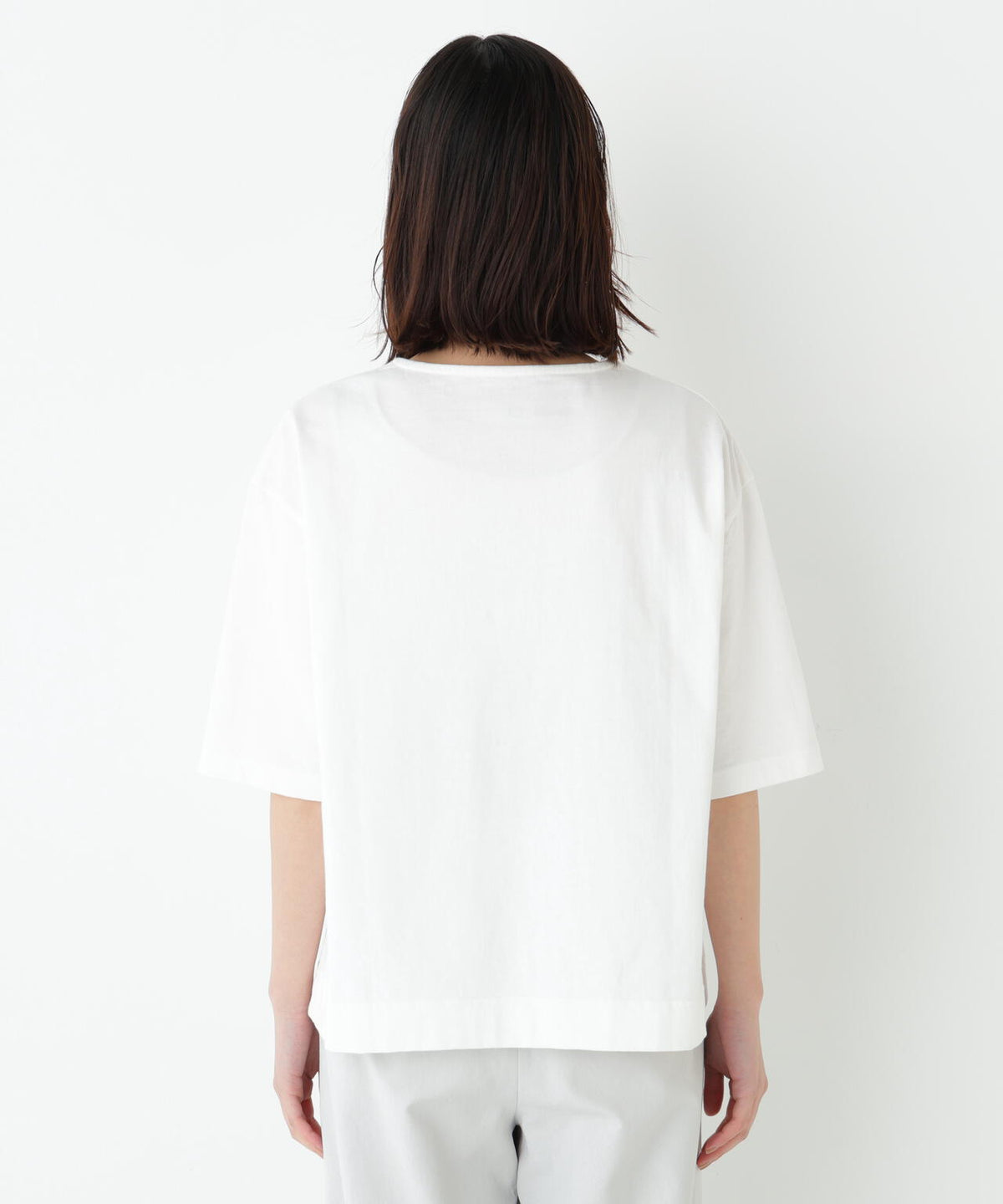 《リサイクル素材使用》TSUNAGU 6分袖ロゴTシャツ