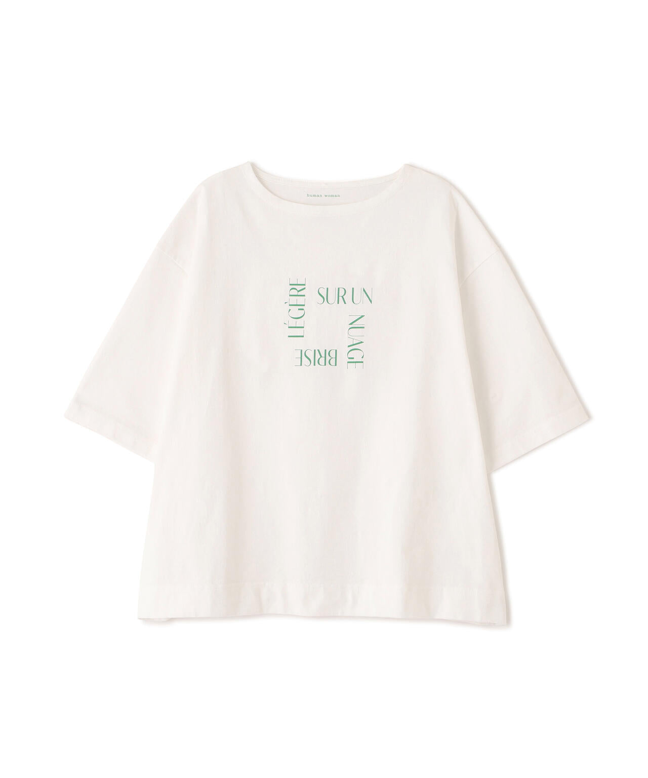 《リサイクル素材使用》TSUNAGU 6分袖ロゴTシャツ