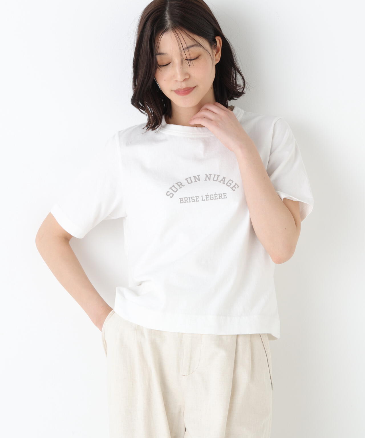 《リサイクル素材使用》TSUNAGU ロゴTシャツ