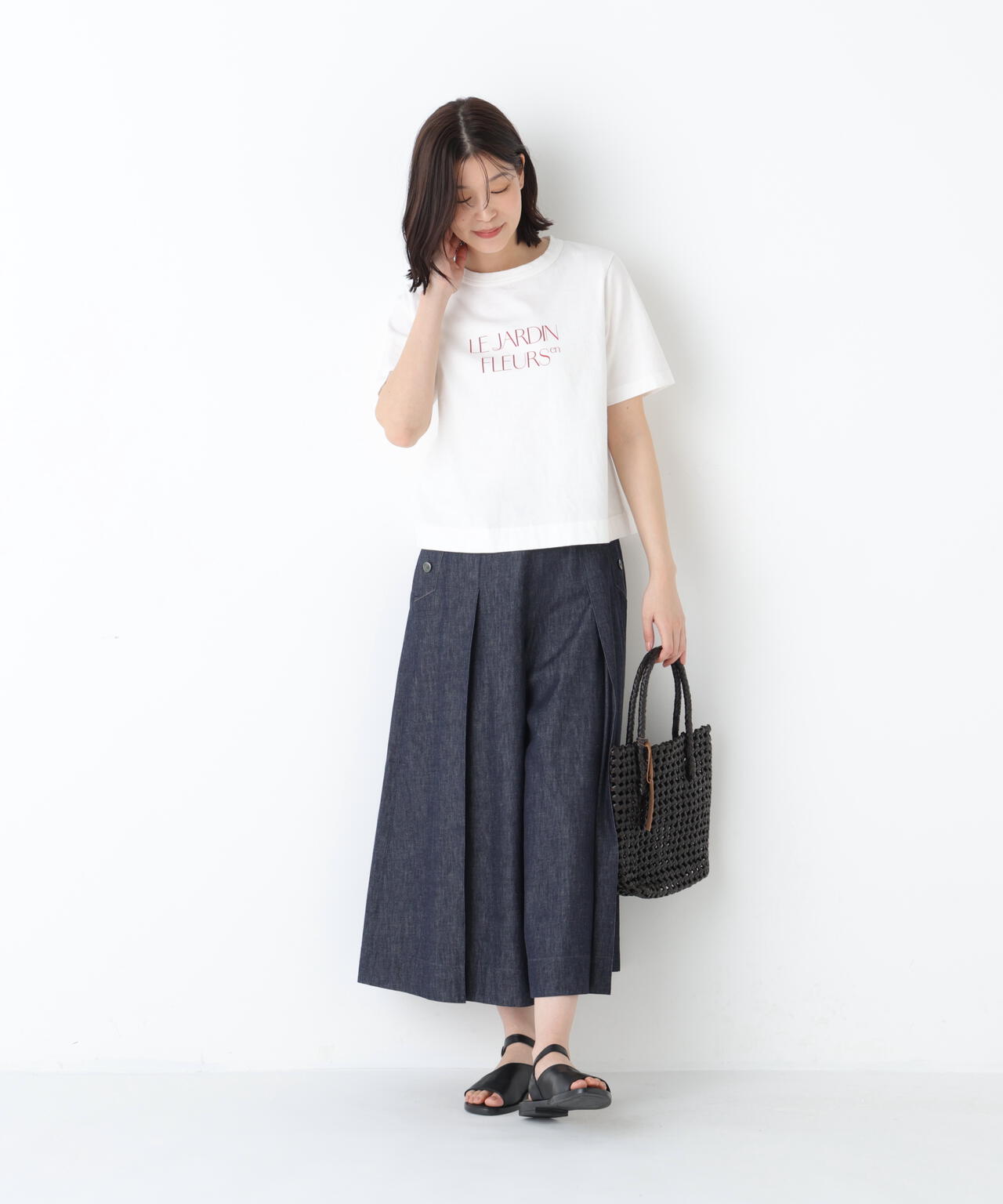 《リサイクル素材使用》TSUNAGU ロゴTシャツ