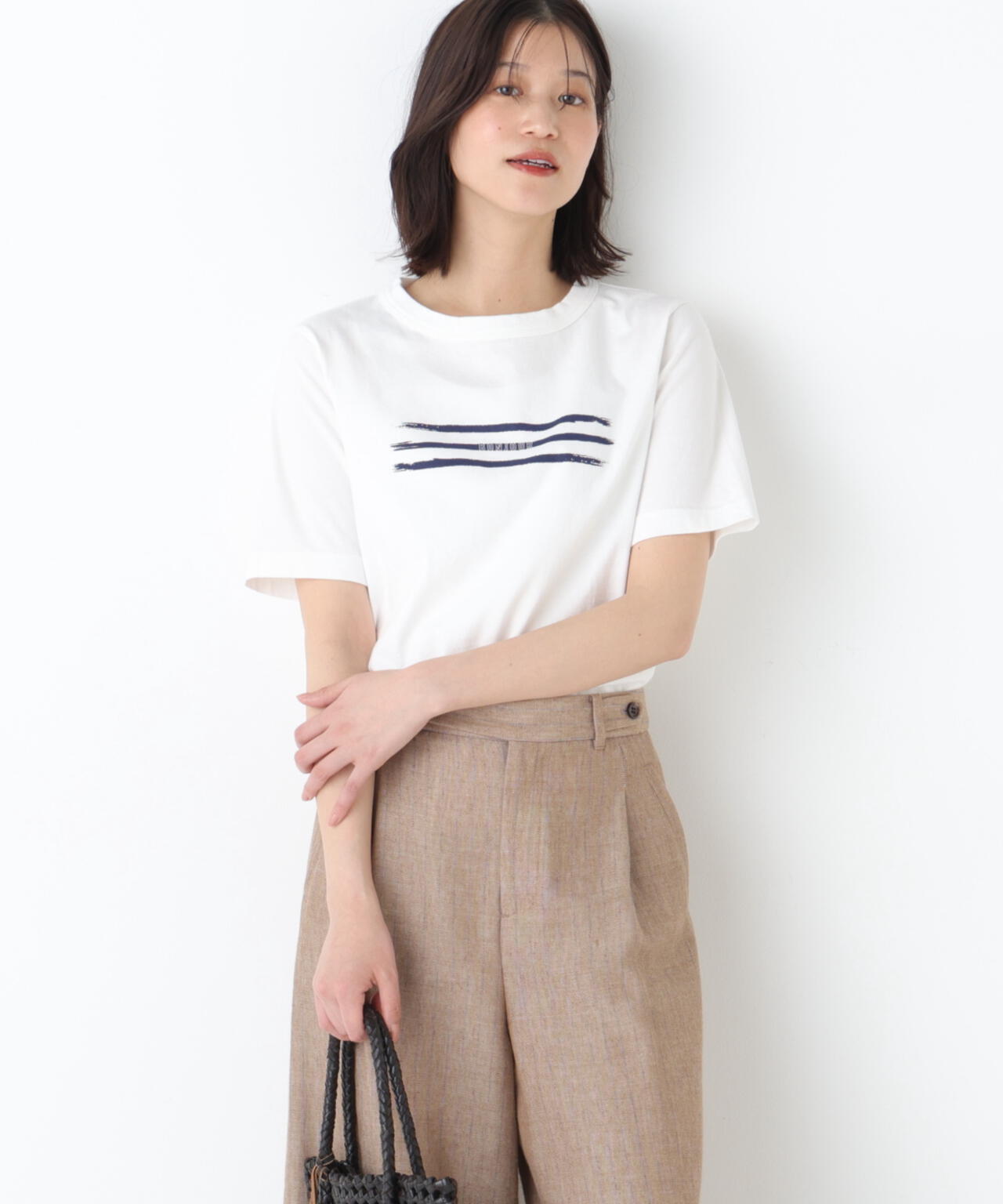 《リサイクル素材使用》TSUNAGU ロゴTシャツ