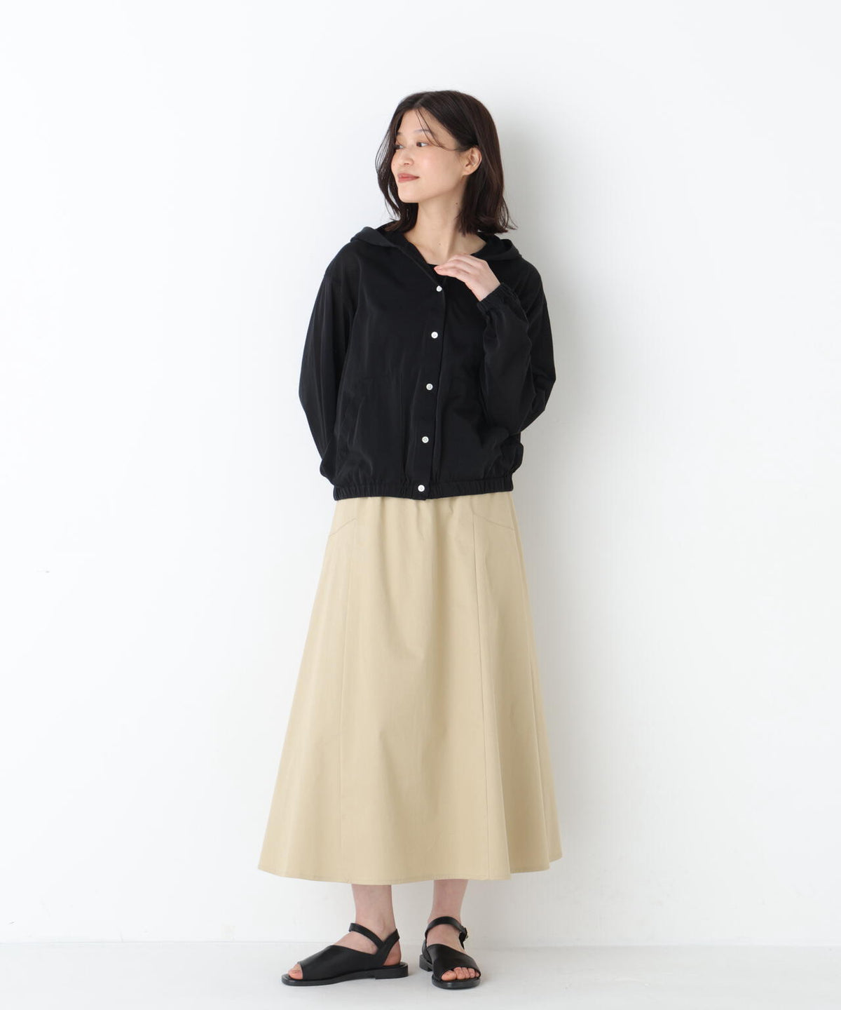 《大人気追加生産 / 新色展開あり》シアー天竺フーディーハオリ
