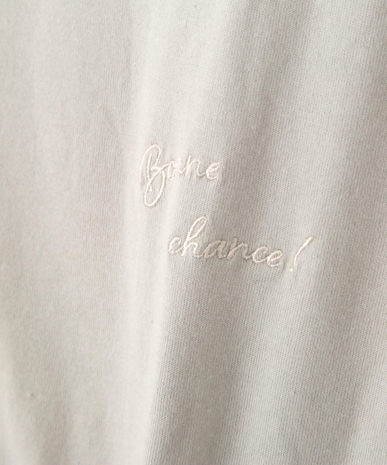 Bonne chance 刺繍ロゴTシャツ