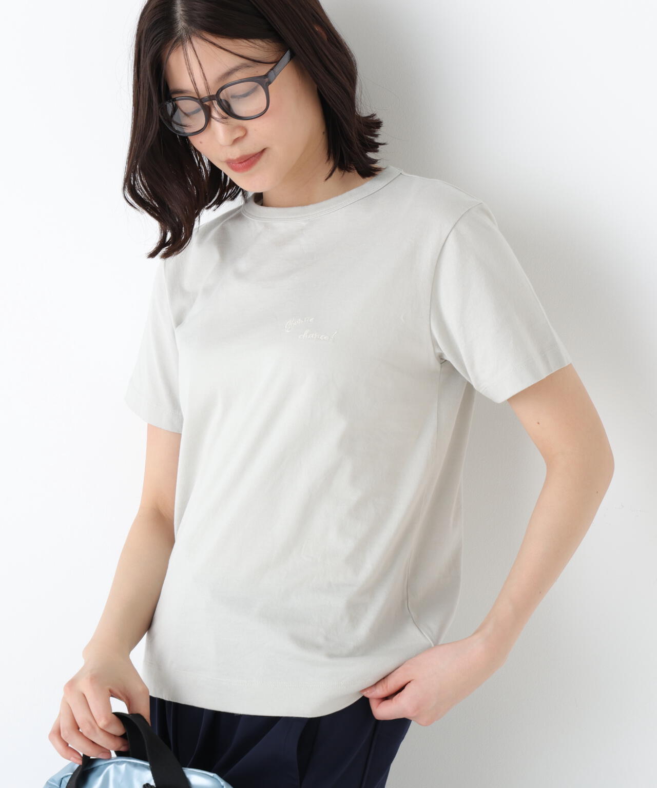 Bonne chance 刺繍ロゴTシャツ
