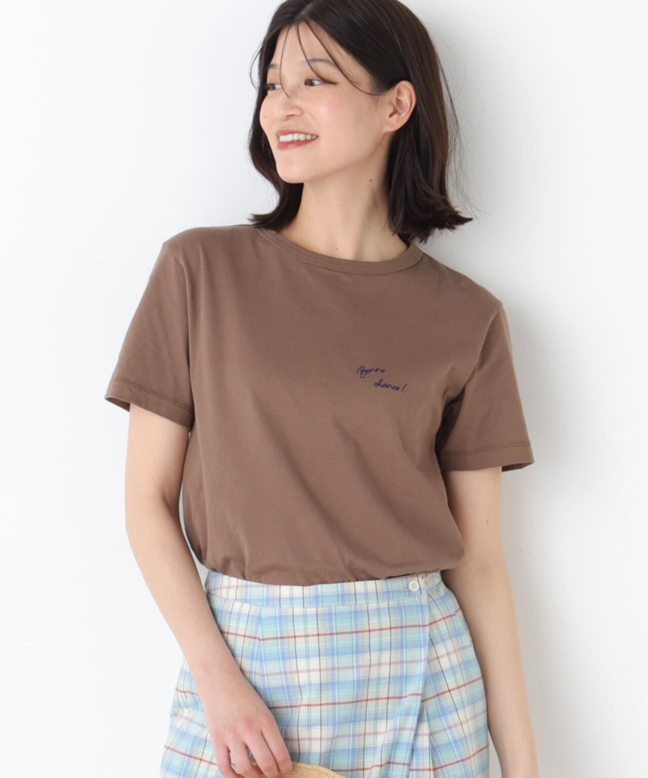 Bonne chance 刺繍ロゴTシャツ