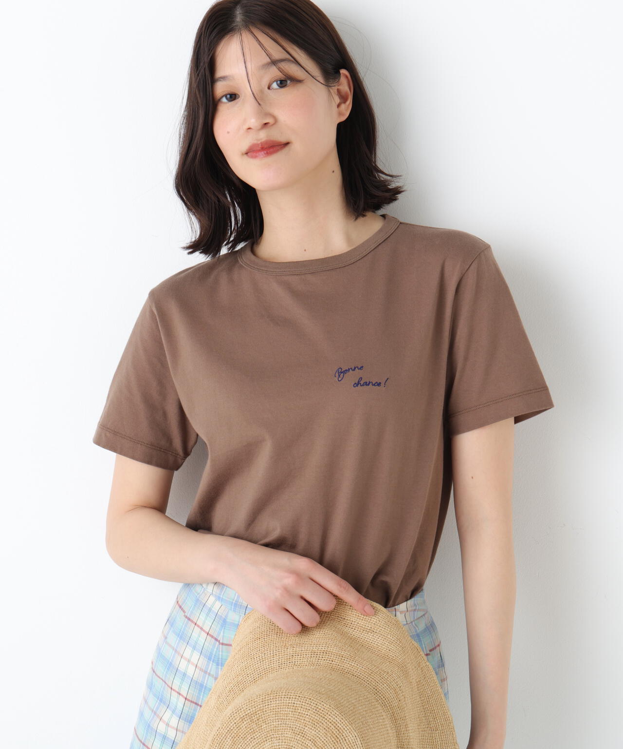 Bonne chance 刺繍ロゴTシャツ