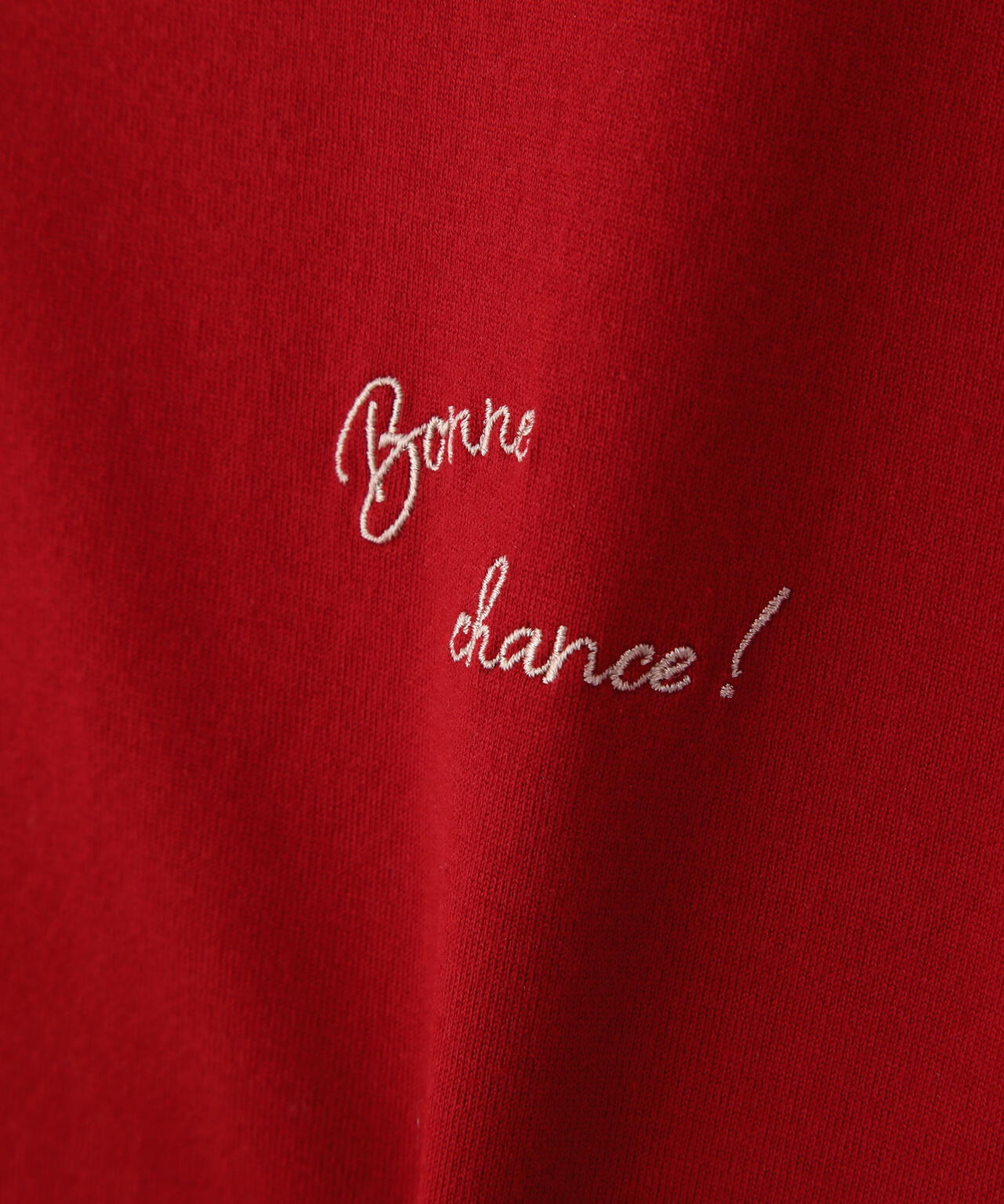 Bonne chance 刺繍ロゴTシャツ