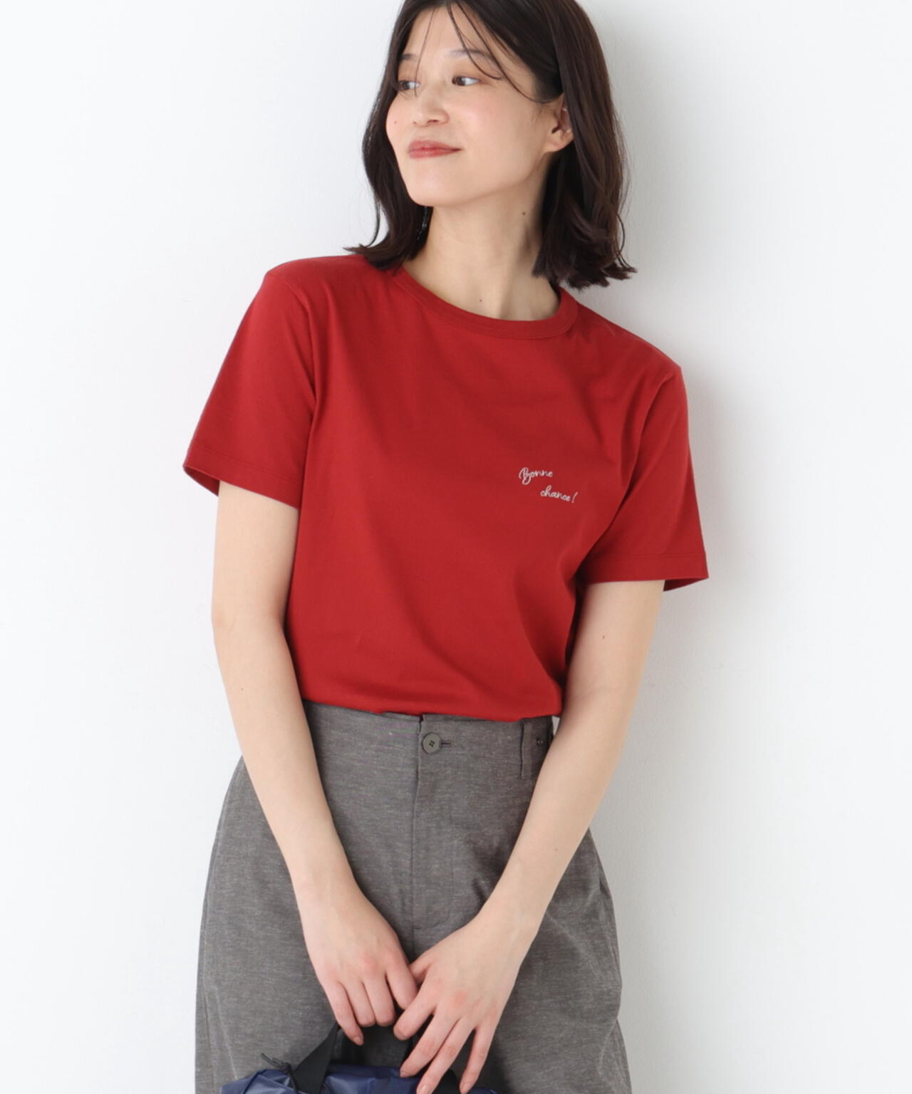 Bonne chance 刺繍ロゴTシャツ