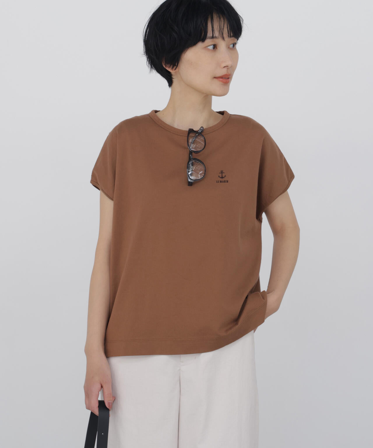 刺繍アンカーロゴTシャツ
