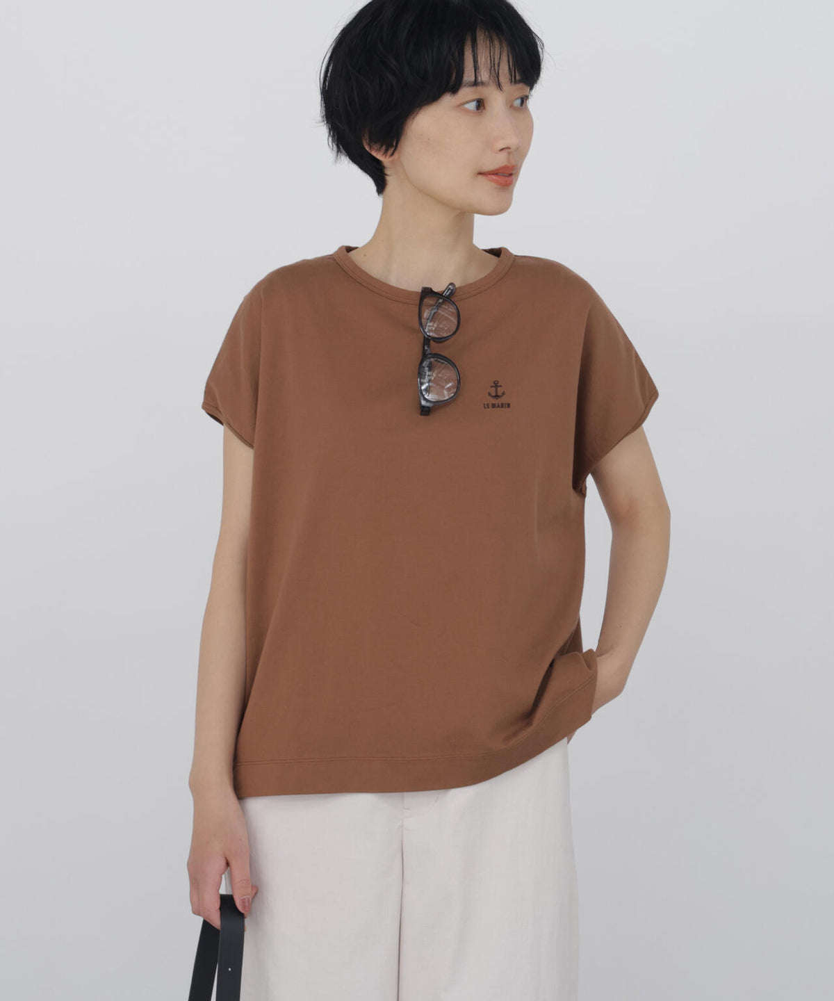 刺繍アンカーロゴTシャツ